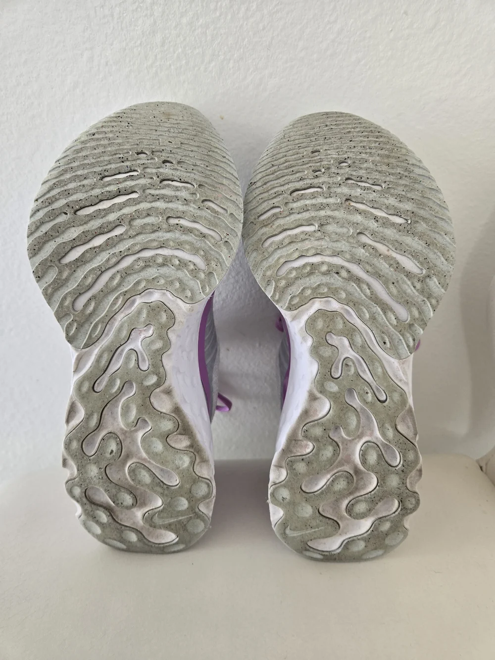 Nike React Infinity Run Flyknit 3 Gray/Purple/White DZ3016-100 Size US7.5/EU38.5